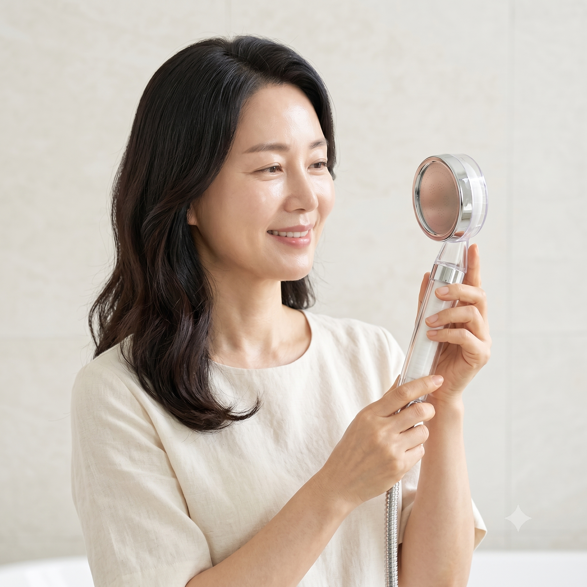 Korean chlorine removal beauty shower head booster set Korean fragrance handheld shower head manufacturer